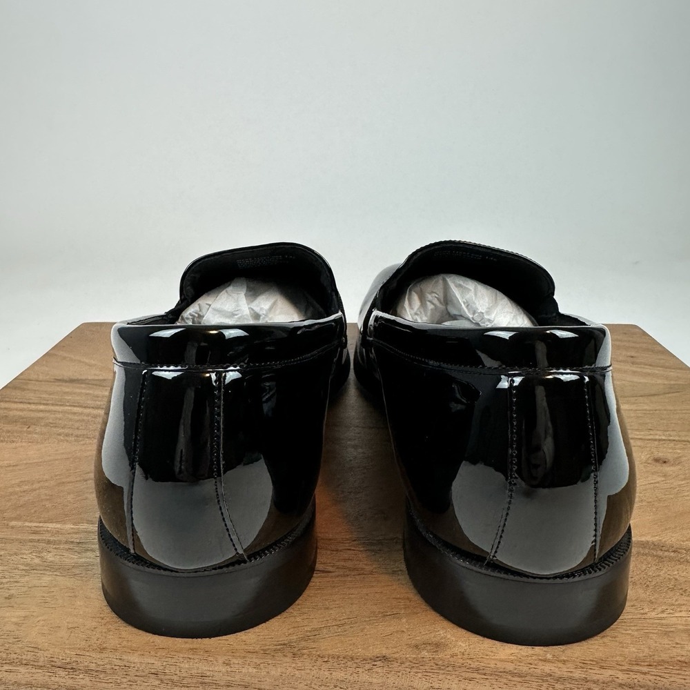 New Mens Joseph Abboud Soiree Formal Slip On Black Shoes Dress Shoes Size 13 D - Picture 6 of 8